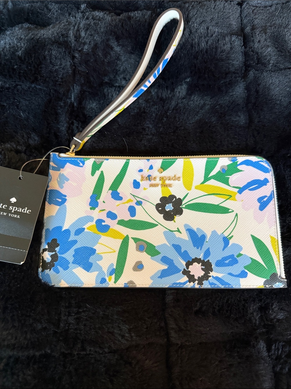 kate spade lucy festival floral print Zip Wristlet NWT